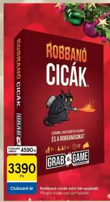 Tesco Robbanó cicák mini társasjáték ajánlat