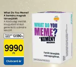 Tesco What Do You Meme? A kemény magnak társasjáték ajánlat