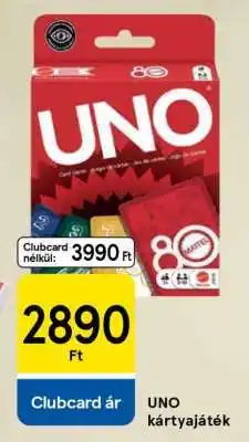 Tesco UNO kártyajáték ajánlat