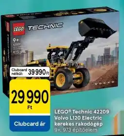 Tesco LEGO Technic 42209 Volvo L120 Electric kerekes rakodógép ajánlat