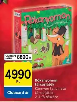 Tesco Rókanyomon társasjáték ajánlat