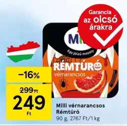 Tesco Milli vérnarancsos Rémtúró ajánlat