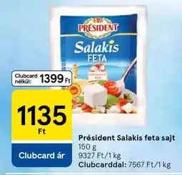 Tesco Président Salakis Feta sajt ajánlat