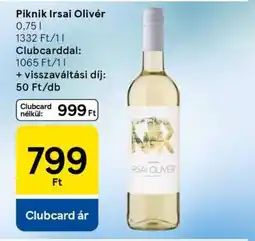 Tesco Piknik Irsai Olivér ajánlat