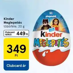 Tesco KINDER Meglepetés ajánlat