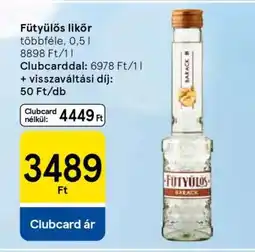 Tesco Fütyülős likőr ajánlat