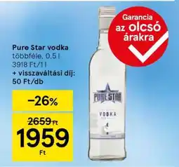 Tesco Pure Star vodka ajánlat