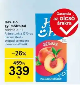 Tesco HEY-HO GYÜMÖLCSITAL ajánlat