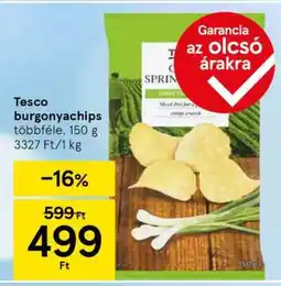Tesco Tesco burgonyachips ajánlat