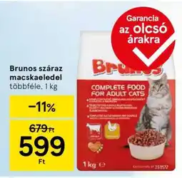 Tesco Brunos száraz macskaeledel ajánlat