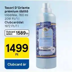Tesco Tesori D'Oriente prémium öblítő ajánlat