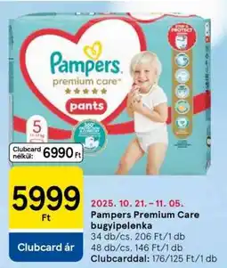 Tesco Pampers Premium Care bugyipelenka ajánlat