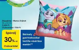 Tesco Díszpárna – Mancs őrjárat ajánlat