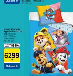 Tesco Mancs őrjáratos ágyneműhuzatszett ajánlat