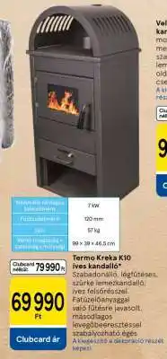 Tesco Termo Kreka K10 íves kandalló ajánlat