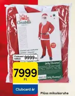 Tesco Plüss mikulásruha ajánlat