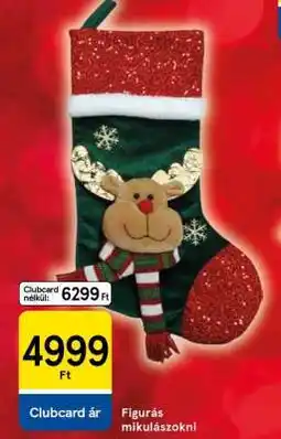 Tesco Figurás mikulászokni ajánlat