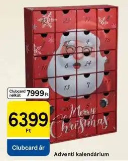Tesco Adventi kalendárium ajánlat