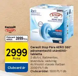Tesco Ceresit Stop Pára Aero 360° Páramentesítő Utántöltő Tabletta ajánlat