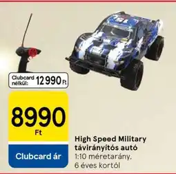 Tesco High Speed Military távirányítós autó ajánlat
