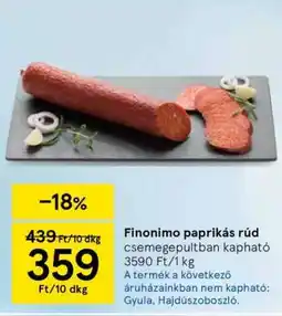 Tesco Finonimo paprikás rúd ajánlat