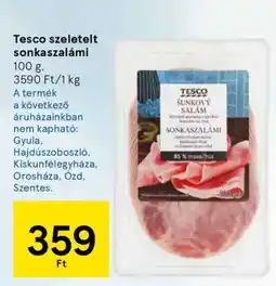 Tesco Tesco szeletelt sonkaszalámi ajánlat