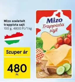 Tesco Mizo szeletelt Trappista sajt ajánlat