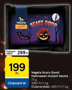 Tesco Vegeta Scary Good Halloween instant tészta ajánlat