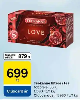 Tesco TEEKANNE FILTERES TEA ajánlat