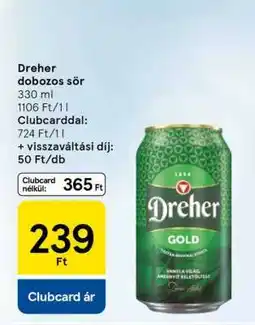 Tesco DREHER DOBOZOS SÖR ajánlat