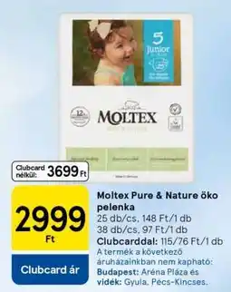 Tesco Moltex Pure & Nature Öko pelenka ajánlat