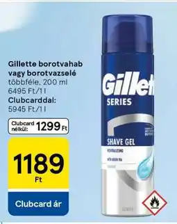 Tesco Gillette borotvahab vagy borotvazselé ajánlat