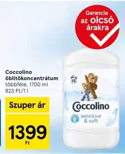 Tesco Coccolino öblítőkoncentrátum ajánlat