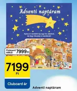 Tesco Adventi naptáram ajánlat