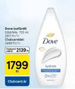 Tesco Dove tusfürdő ajánlat