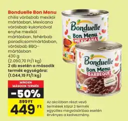 Spar Bonduelle Bon menu ajánlat