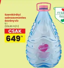 Spar SZENTKIRÁLYI Szénsavmentes ásványvíz ajánlat