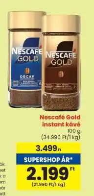 Spar Nescafé Gold instant kávé ajánlat