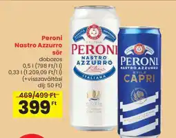 Spar Peroni Nastro Azzurro sör ajánlat