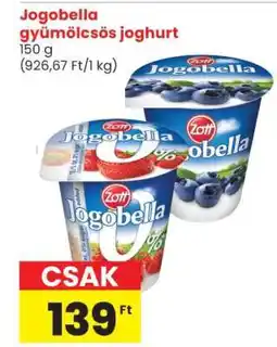 Spar Jogobella gyümölcsös joghurt ajánlat