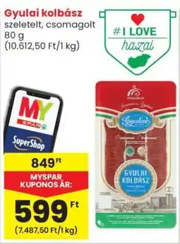 Spar Gyulai kolbász ajánlat