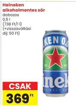 Spar Heineken alkoholmentes sör ajánlat
