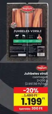 Spar Juhbeles virsli ajánlat