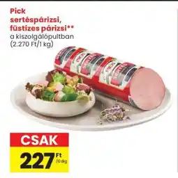 Spar Pick sertéspárizsi, füstízes párizsi ajánlat