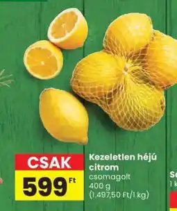 Spar Kezetlen héjú citrom ajánlat