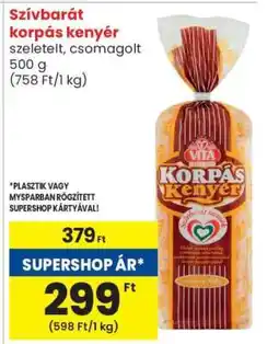 Spar Szívbarát korpás kenyér ajánlat
