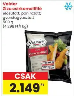 Spar VALDOR Zizu csirkemellfilé ajánlat