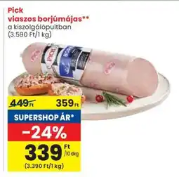 Spar Pick viaszos borjúmájas ajánlat