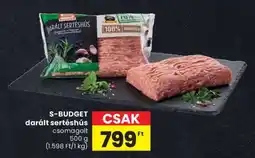 Spar S-BUDGET darált sertéshús ajánlat