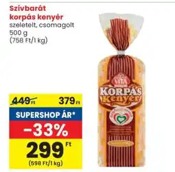 Spar Szívbarát korpás kenyér ajánlat